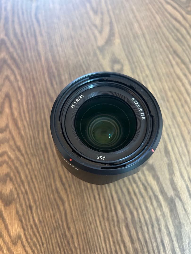 【美品】SONY FE35mm F1.8 SEL35F18F純正フード　キャップ