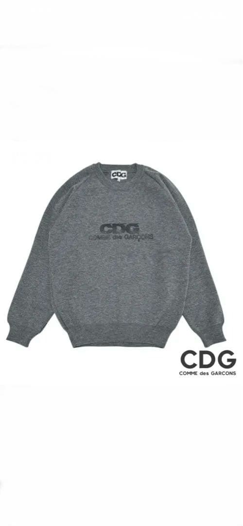 COMME des GARÇONS グレー クルーネックセーター XL