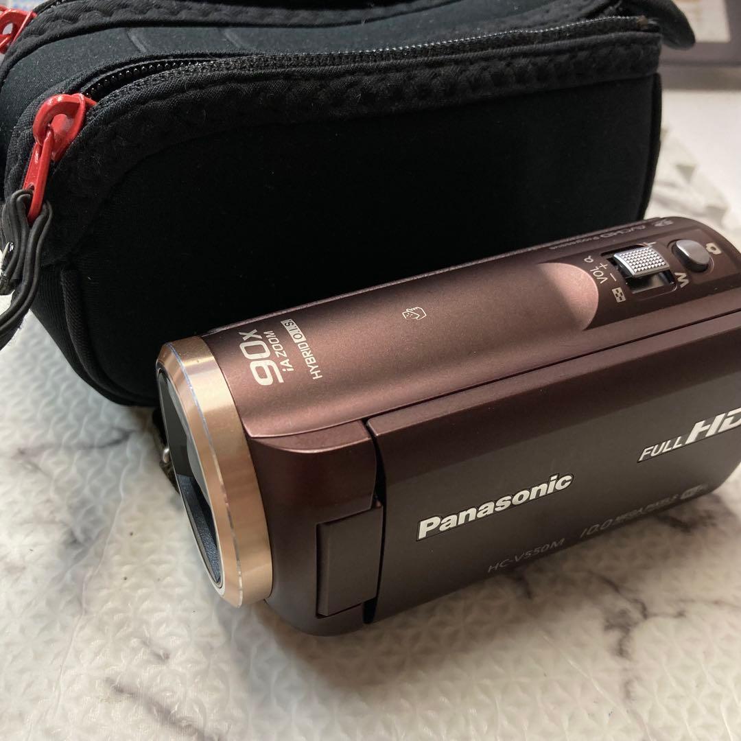 Panasonic HC-V520M ビデオカメラ ケース付【43b99322】