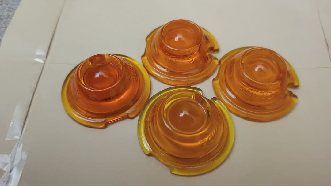 V-TWIN 製 GUIDE レプリカ用 ガラスレンズ オレンジ