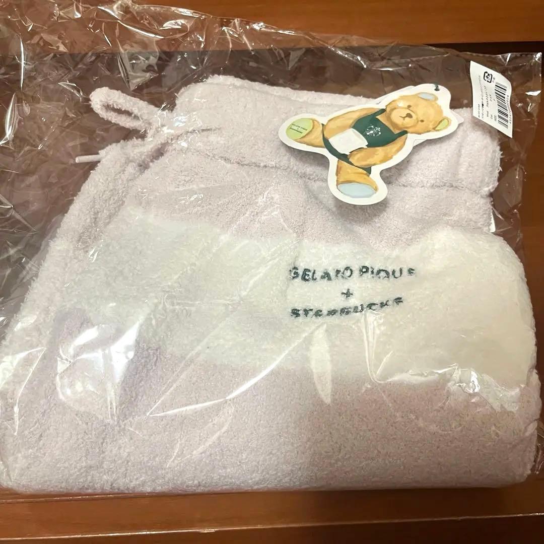 gelato pique スターバックス　パウダーベア刺繍ボーダーロングパンツ