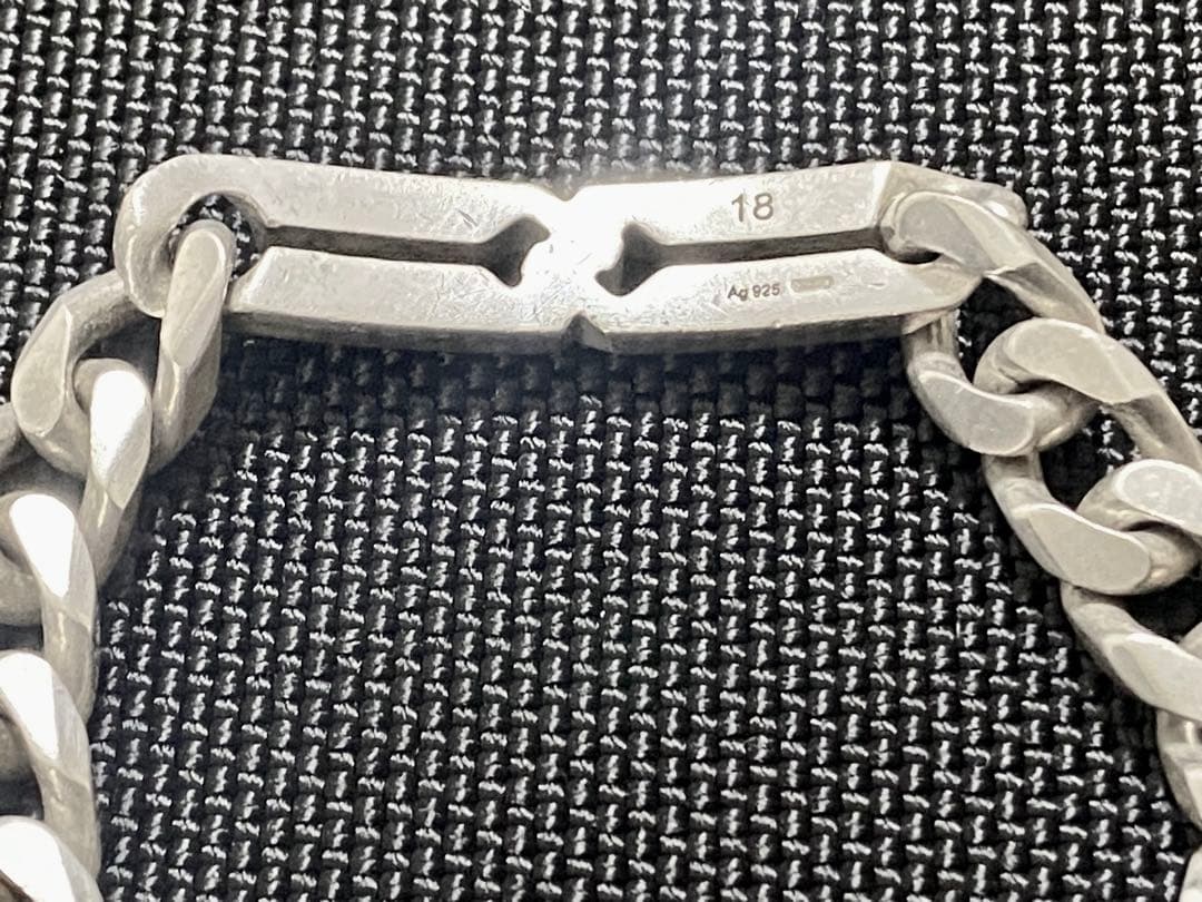 GUCCI シルバー ブレスレット サイズ18