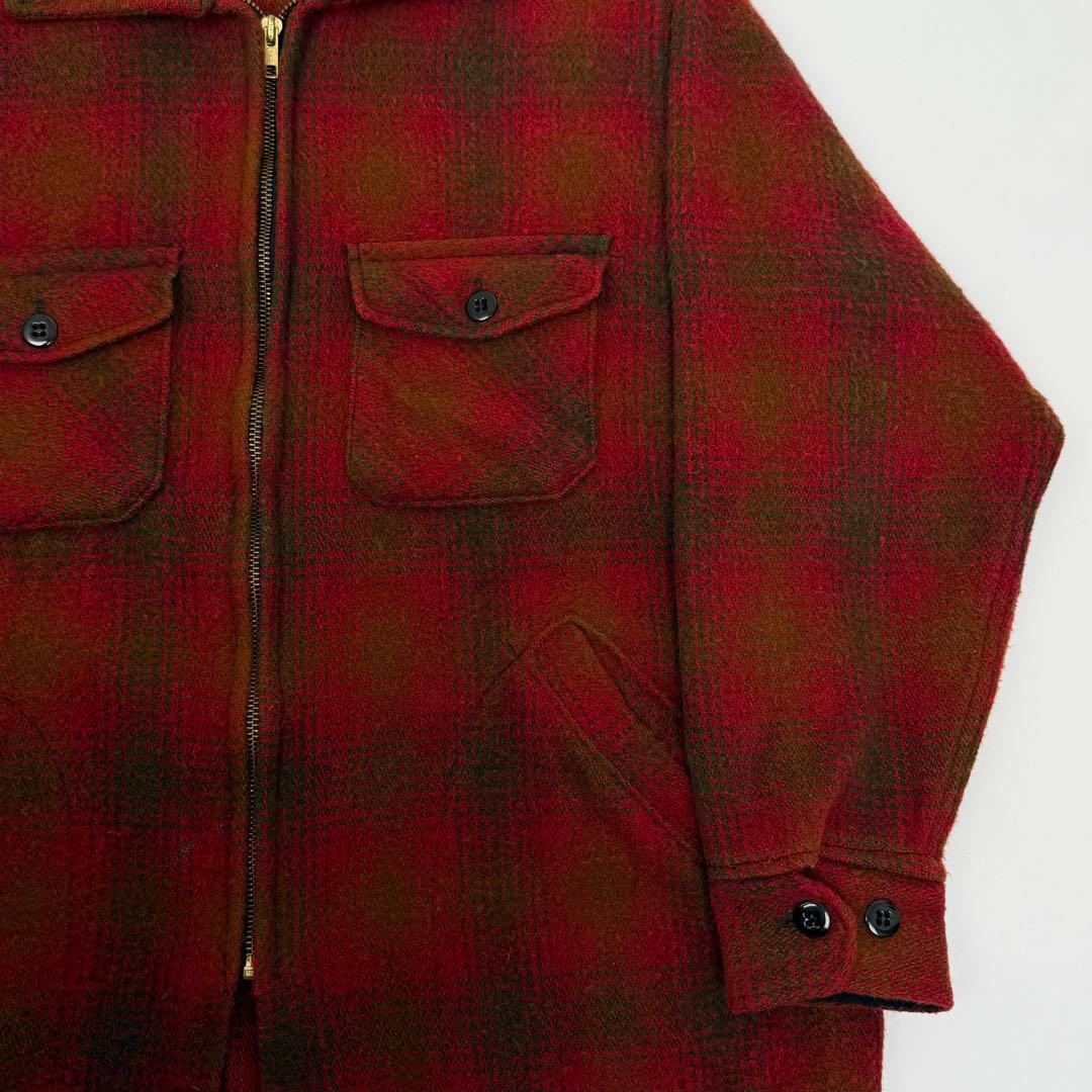 melton 70s USA製 オンブレ CPO ウールジャケット メルトン