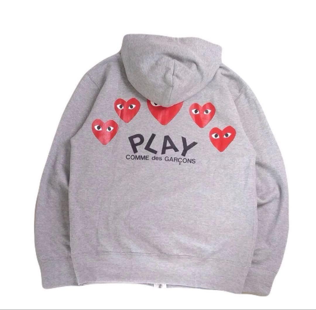 新品タグ付 23年 PLAY COMMEdesGARCONS ハート パーカー