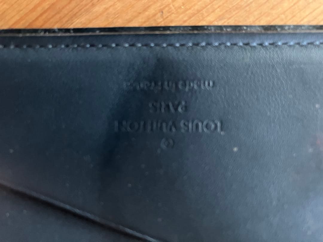 チェック柄レザー名刺入れ