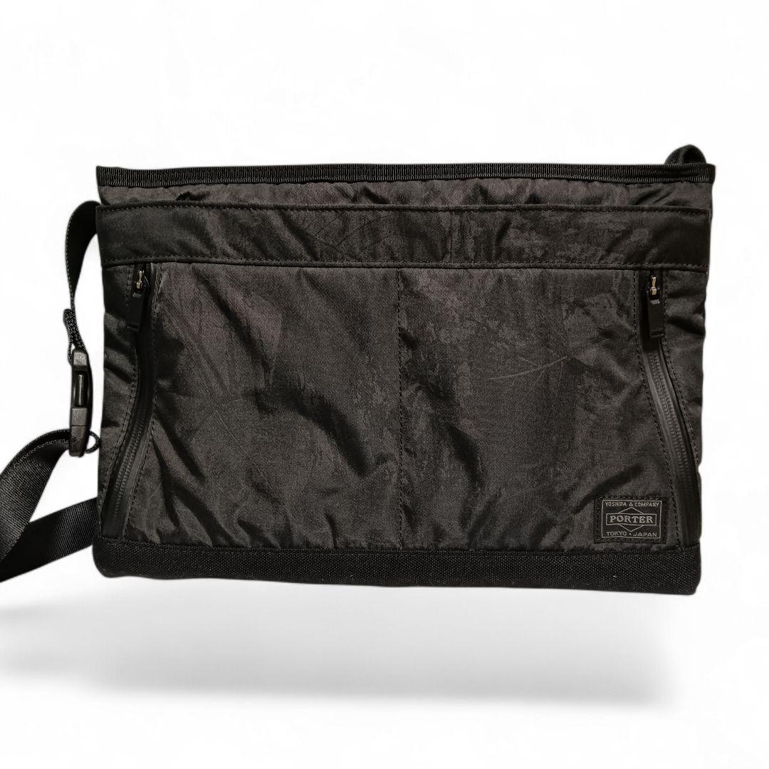 【極美品】PORTER ダークフォレスト サコッシュ ショルダーバッグ 黒