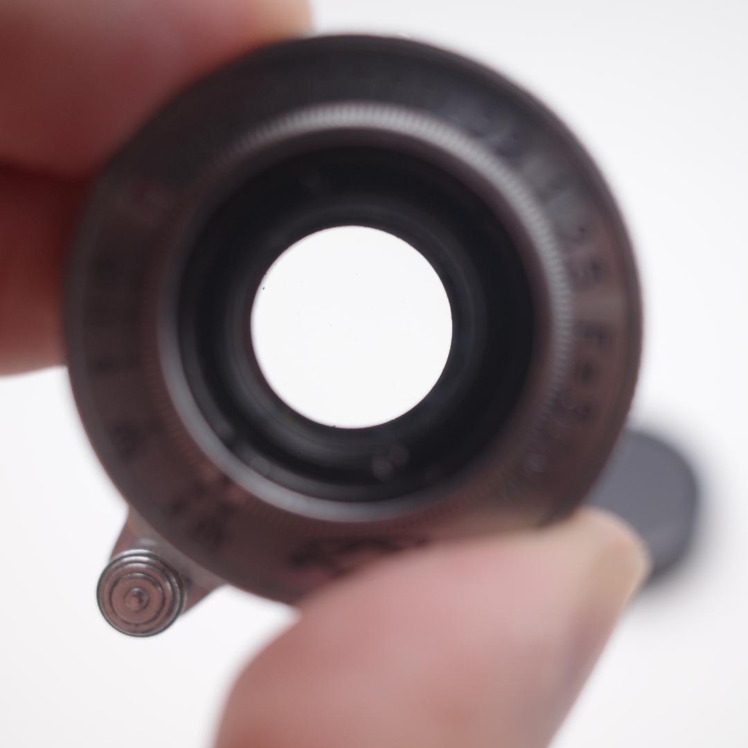 18　希少【RED P】 美品　沈胴式オールドレンズ インダスター22　L39