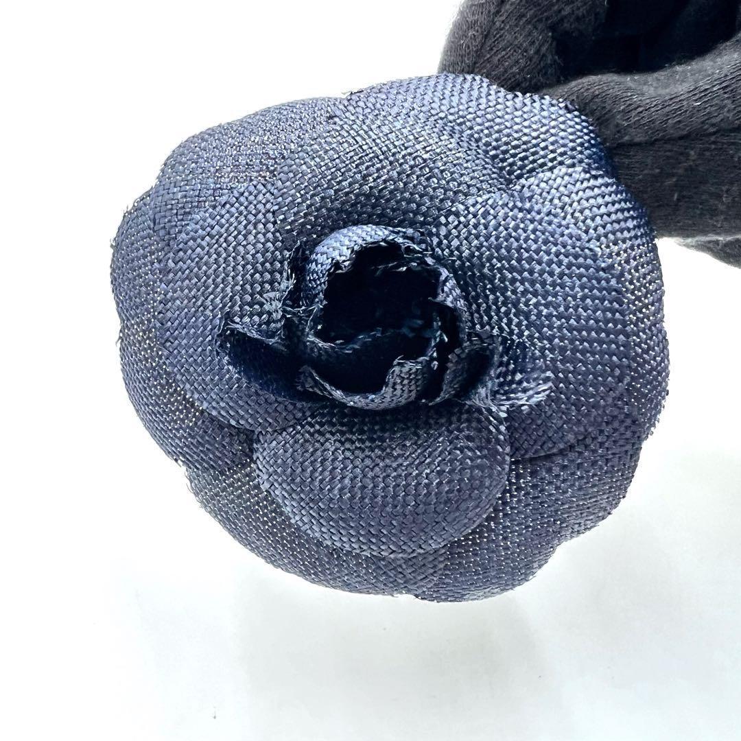 CHANEL シャネル コサージュ ネイビー カメリア