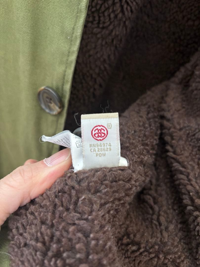 Stussy ステューシー ジャケット ミリタリー 裏ボア