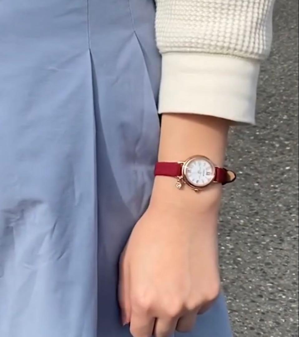 【美品】シチズン Wicca KLO-561-15 ローズゴールド 腕時計