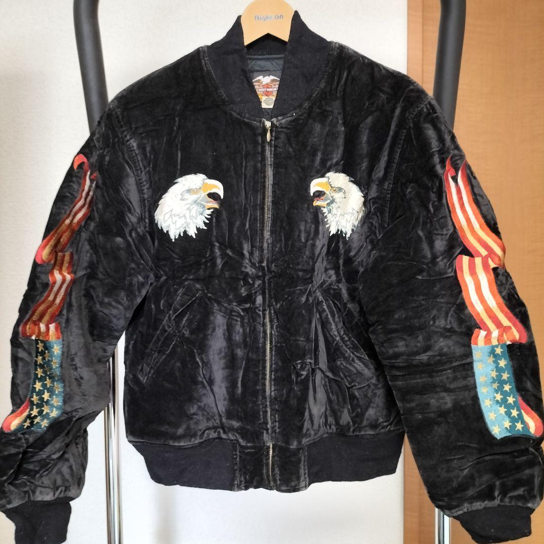 専*用様 ☆ハーレーダビッドソン　ベロア　スカジャン黒　サイズM