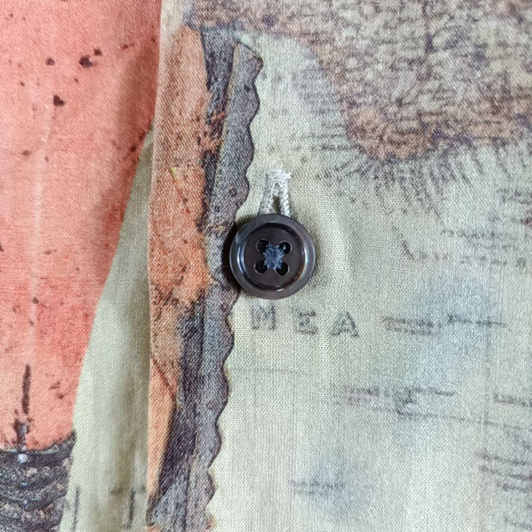 希少✨Paul Smith 長袖BDシャツ アフリカンマスクプリント 総柄 L