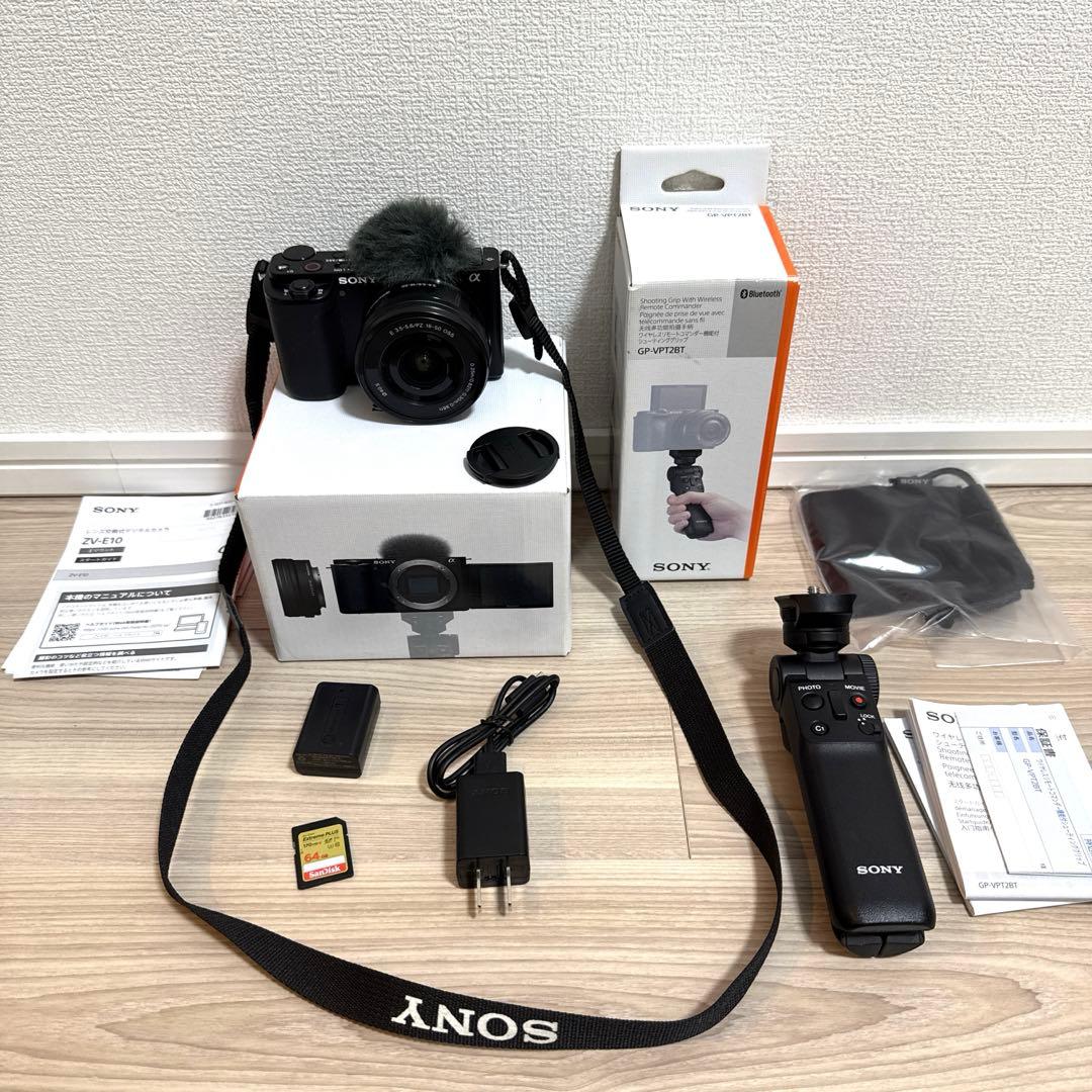 k*_様 SONY ZV-E10 標準ズームレンズセット シューティンググリップ