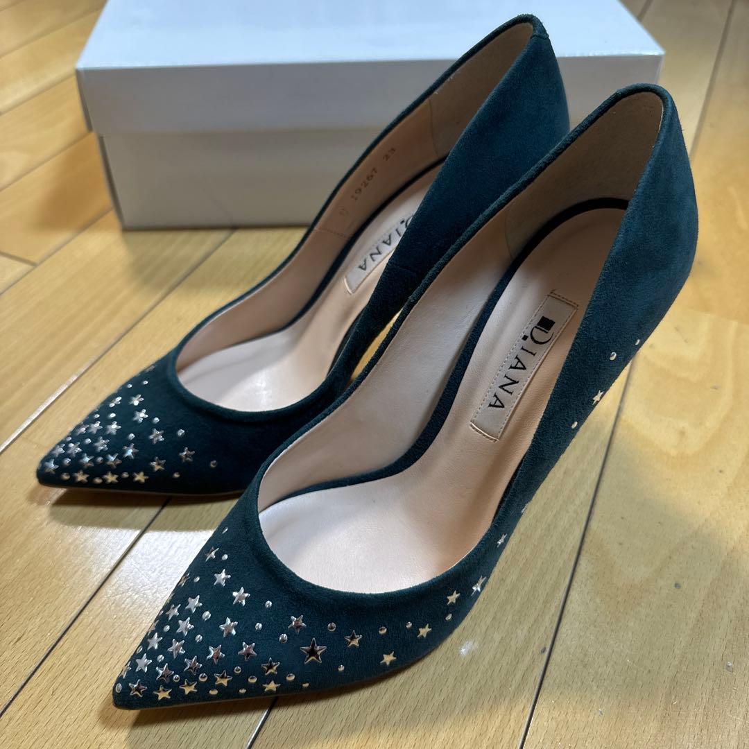 【超美品】【未使用品】ダイアナ スエード ハイヒール 23cm パンプス