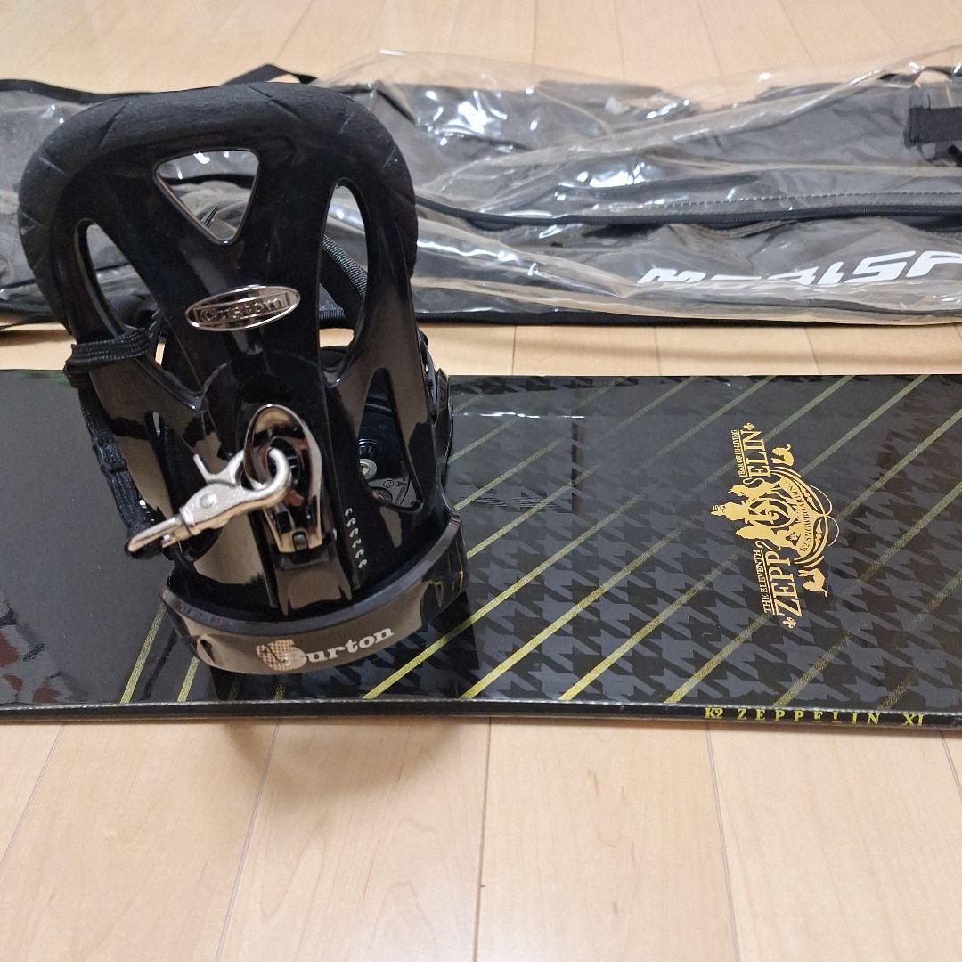 【156cm】K2スノーボード&BURTONビンディングセット　ケース付き