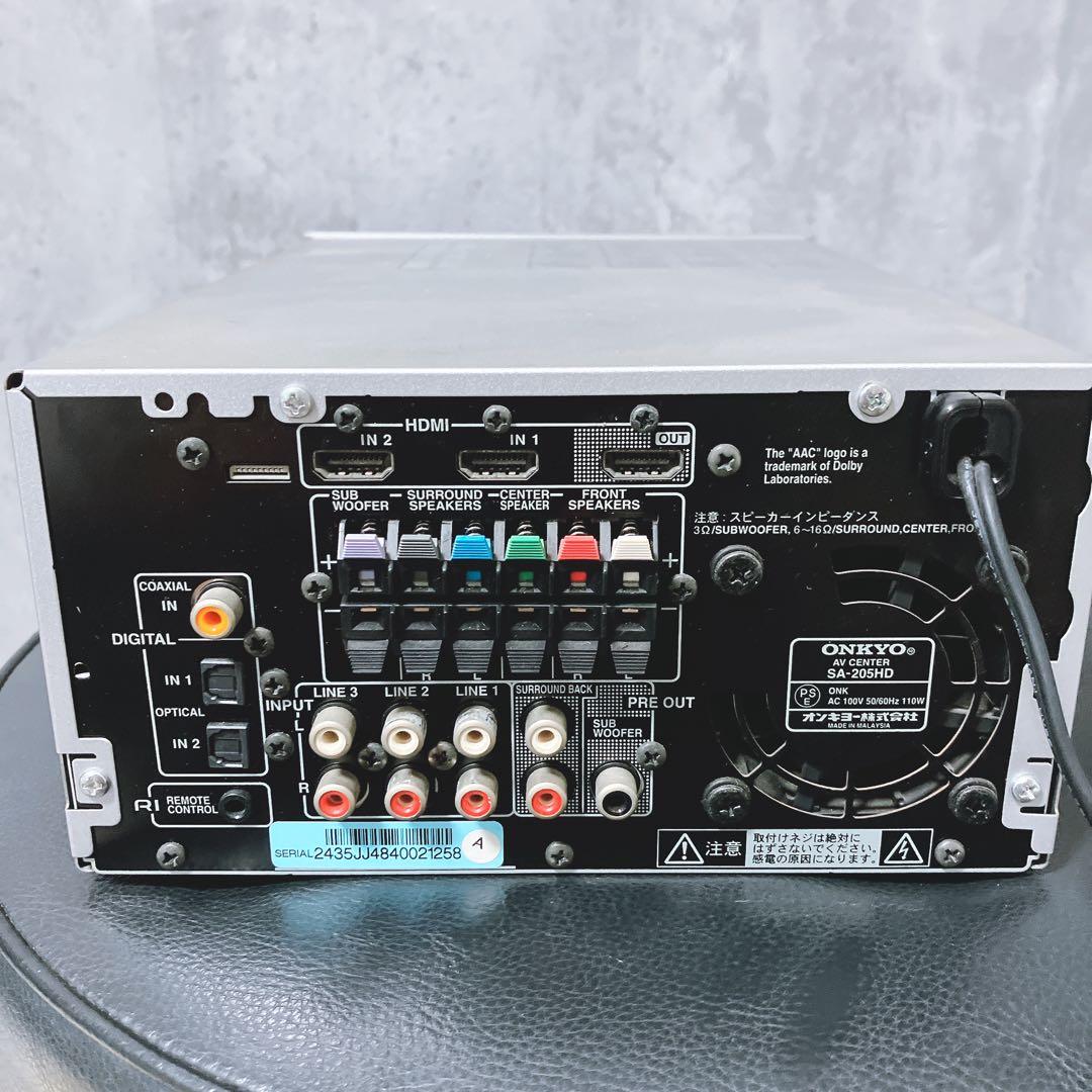 【良品】ONKYO AVアンプ SA-205HD
