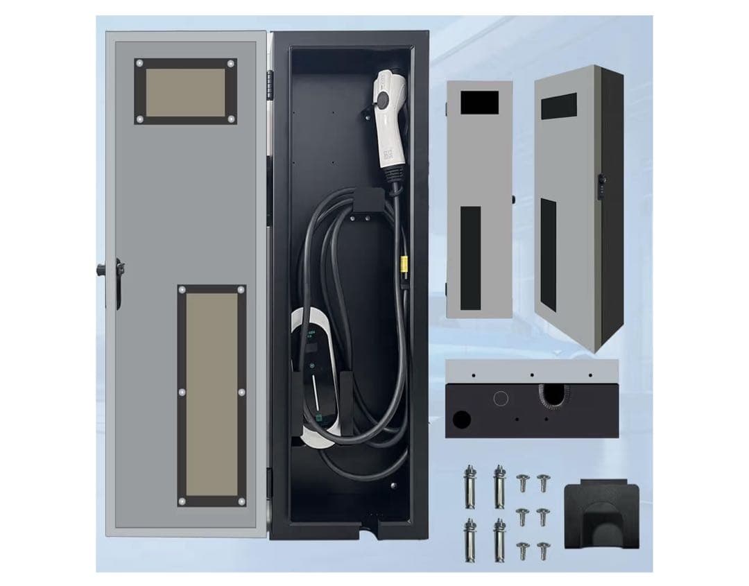 未使用　電気自動車充電ケーブルホルダー 盗難防止 充電器ステーションボックス