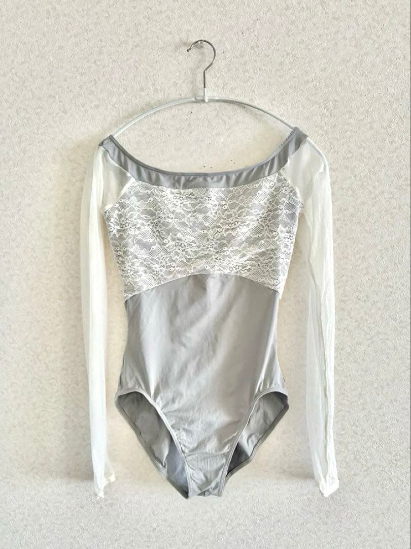 美品♡AKANE TAKADA ロングスリーブレオタード　グレー　L