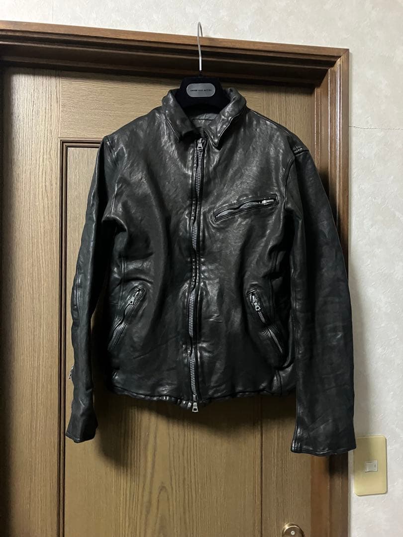 backlash ベルギーショルダー　シングルライダース　襟付き