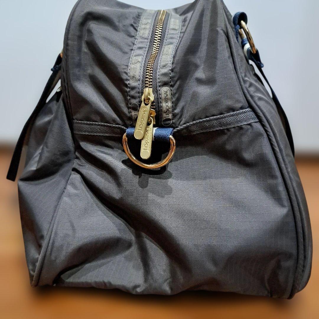 レスポートサック×風間ゆみえコラボ ボストンバッグ　2WAY チャコールグレー