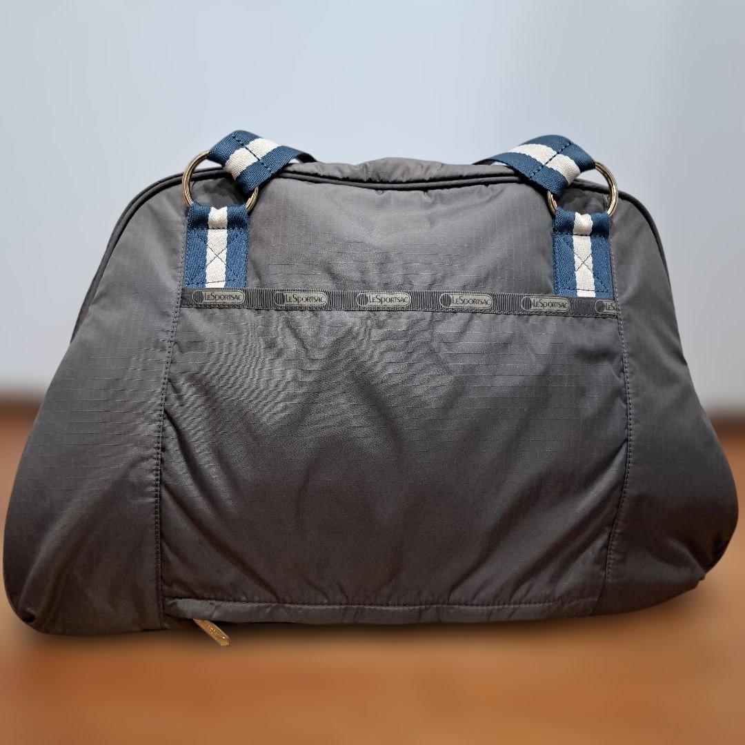 レスポートサック×風間ゆみえコラボ ボストンバッグ　2WAY チャコールグレー