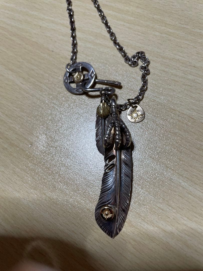 アリゾナフリーダム カスタムフェザーネックレス　k18 925 ARIZONA