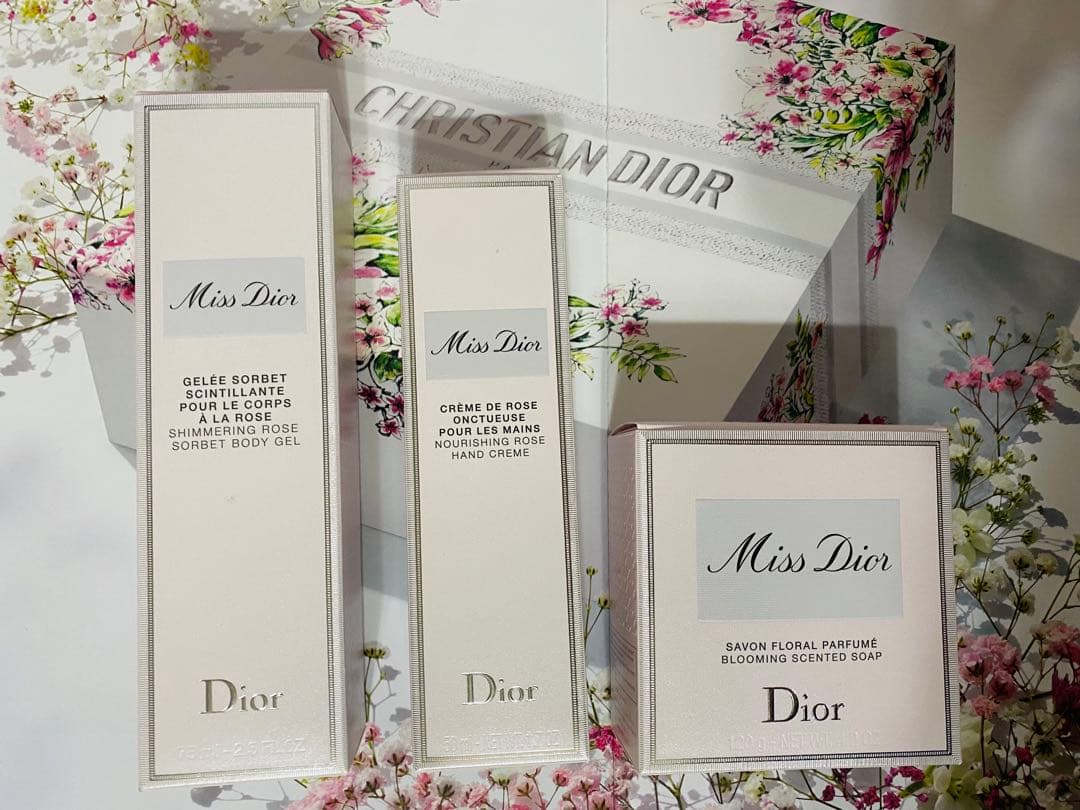 新品 CDミスディオール◆おまけ付◆ ①ボディジェル②ハンドクリーム③石鹸ソープ