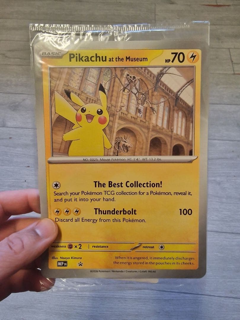 未開封 Pikachu at the Museum ピカチュウ プロモ 博物館