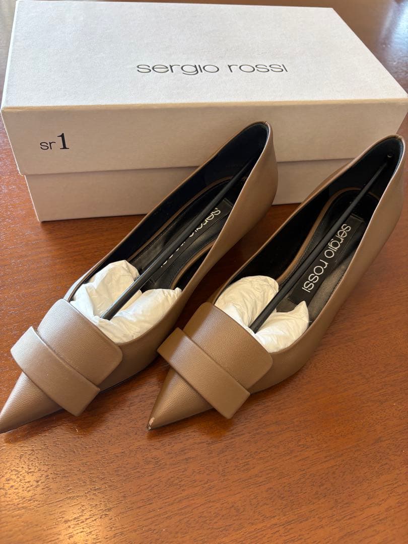 sergio rossi sr1 ブラウン パンプス 35