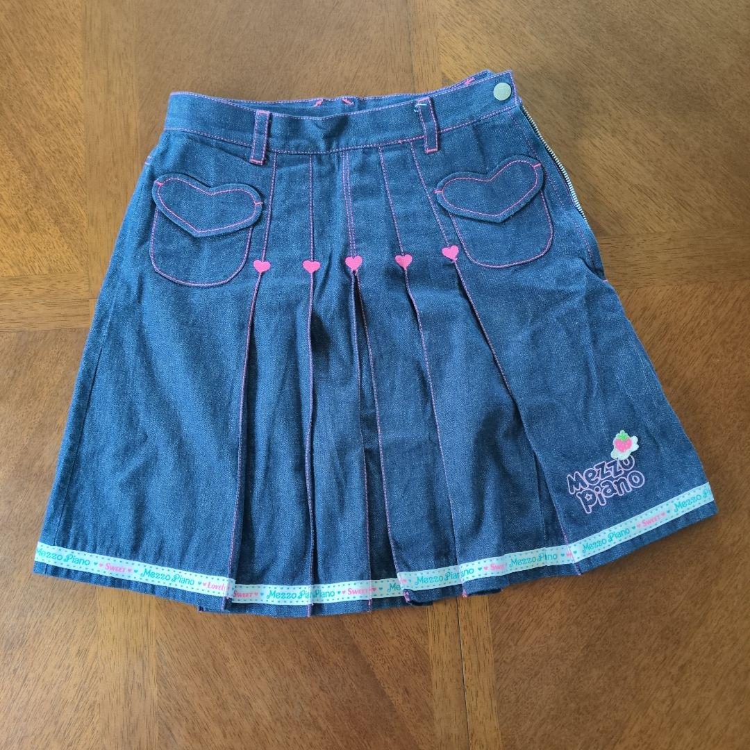 平成レトロ　mezzo piano デニムスカート L (160)