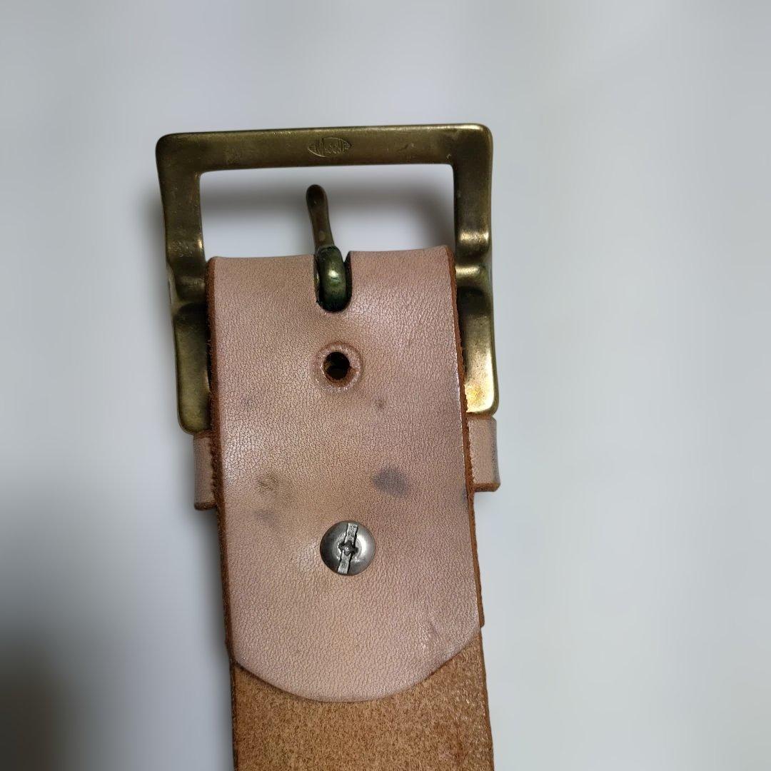 ザリアルマッコイズ McCOY'S ギャリソンベルト ベージュ 34 難有り