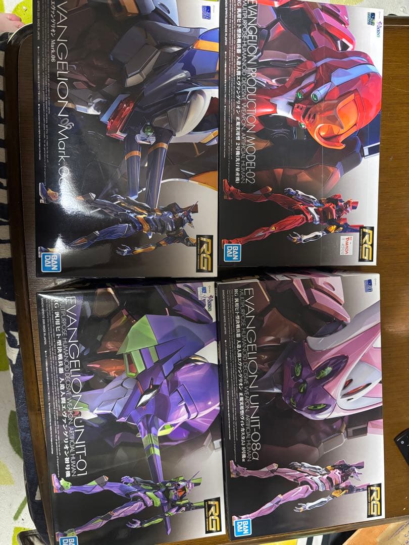 RGエヴァンゲリオン　未組み立て5箱+素組み1体セット