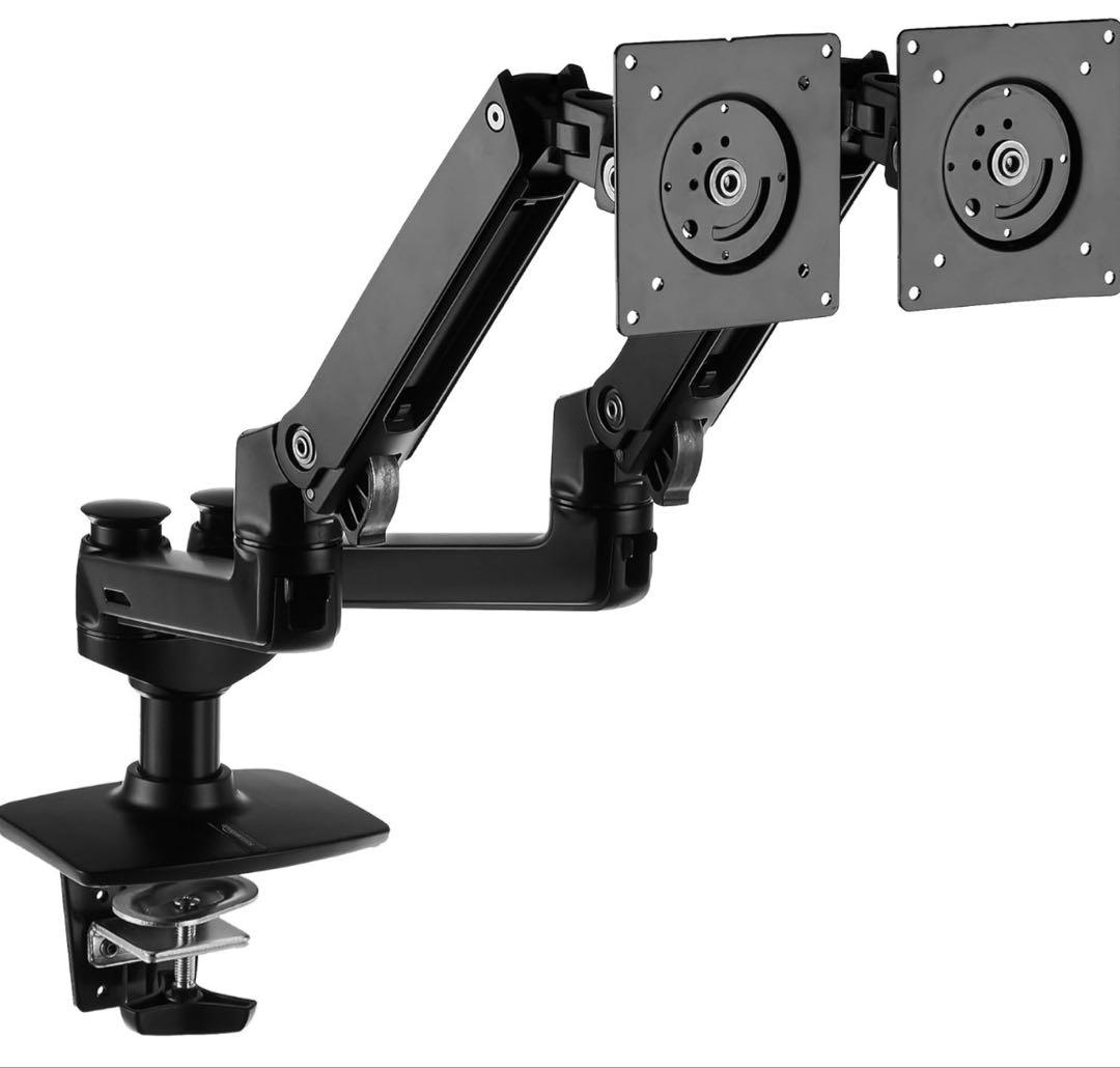 【中古】アマゾンベーシック デュアルモニターアーム