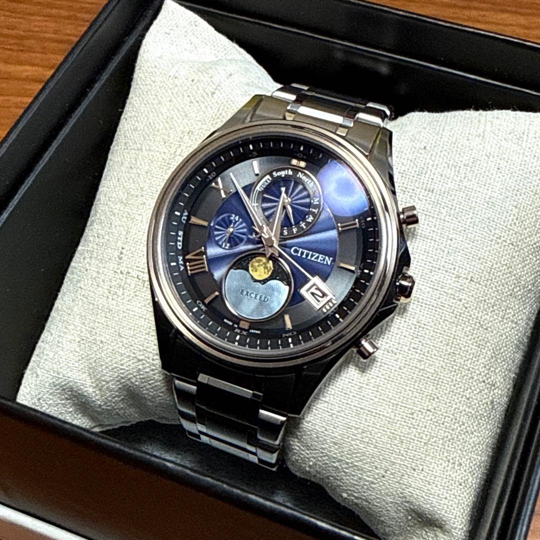 ほぼ新品 限定450本 シチズン エクシード BY1026-65F 電波ソーラー