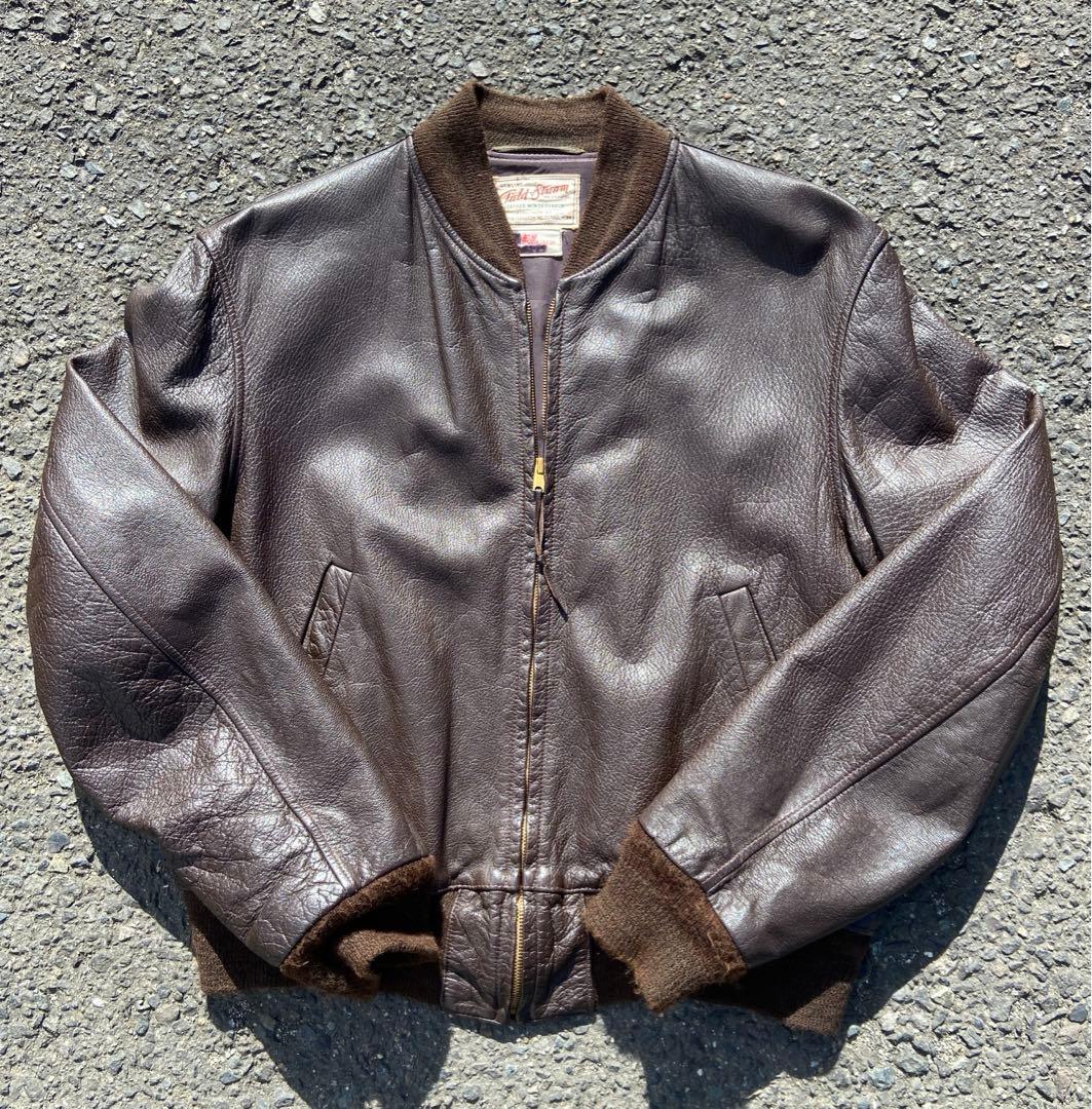 50s Vintage Leather flight jacket 本革