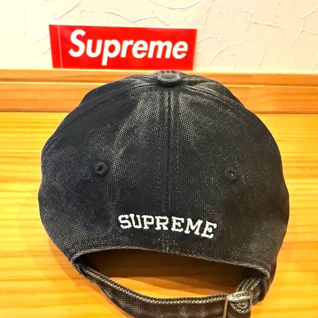 Supreme ブラック キャップ Sロゴ