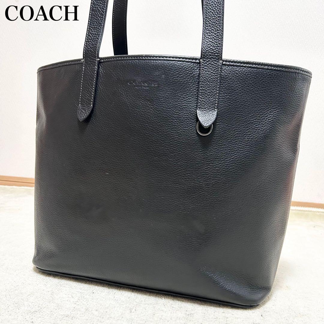 美品　コーチ　サリバントートバッグ　オールレザー　C9876 A4収納　大容量