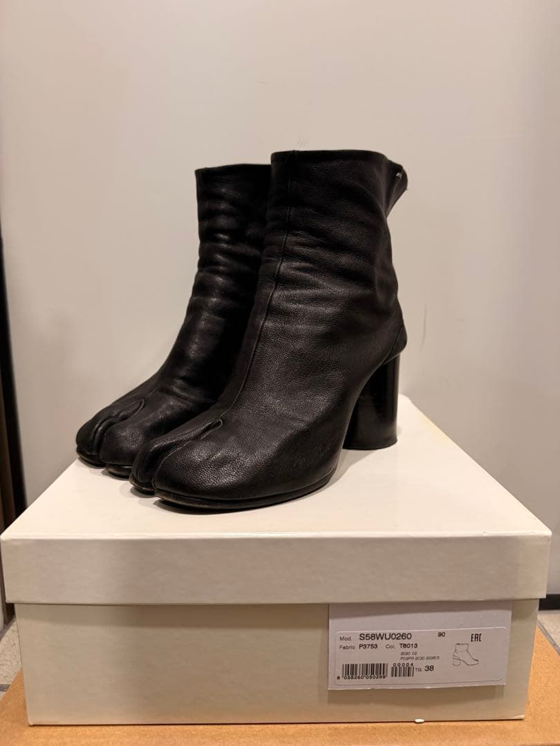 Maison Margiela 足袋ブーツ ブラック 38 ヒール 箱あり正規品