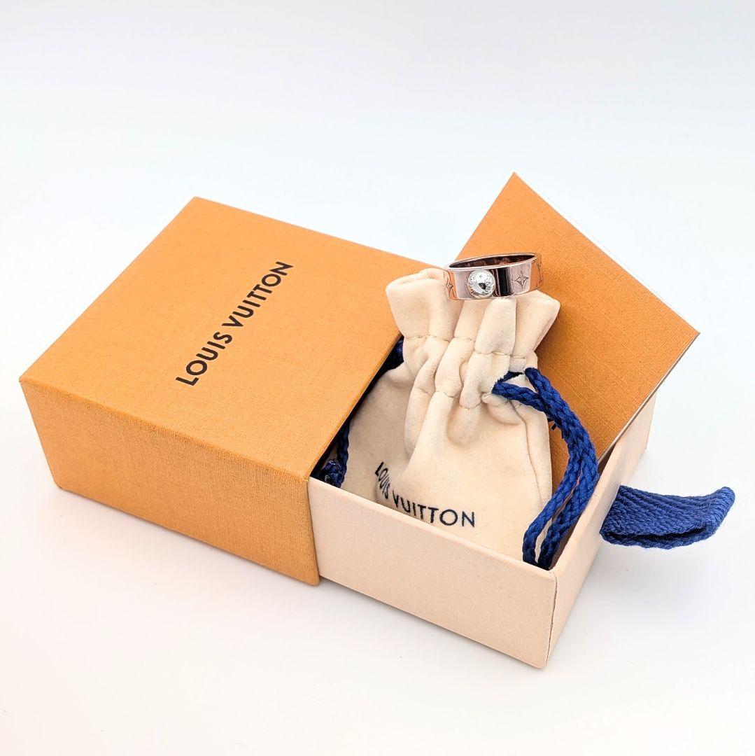 箱なし ルイヴィトン バーグナノグラム リング Sサイズ