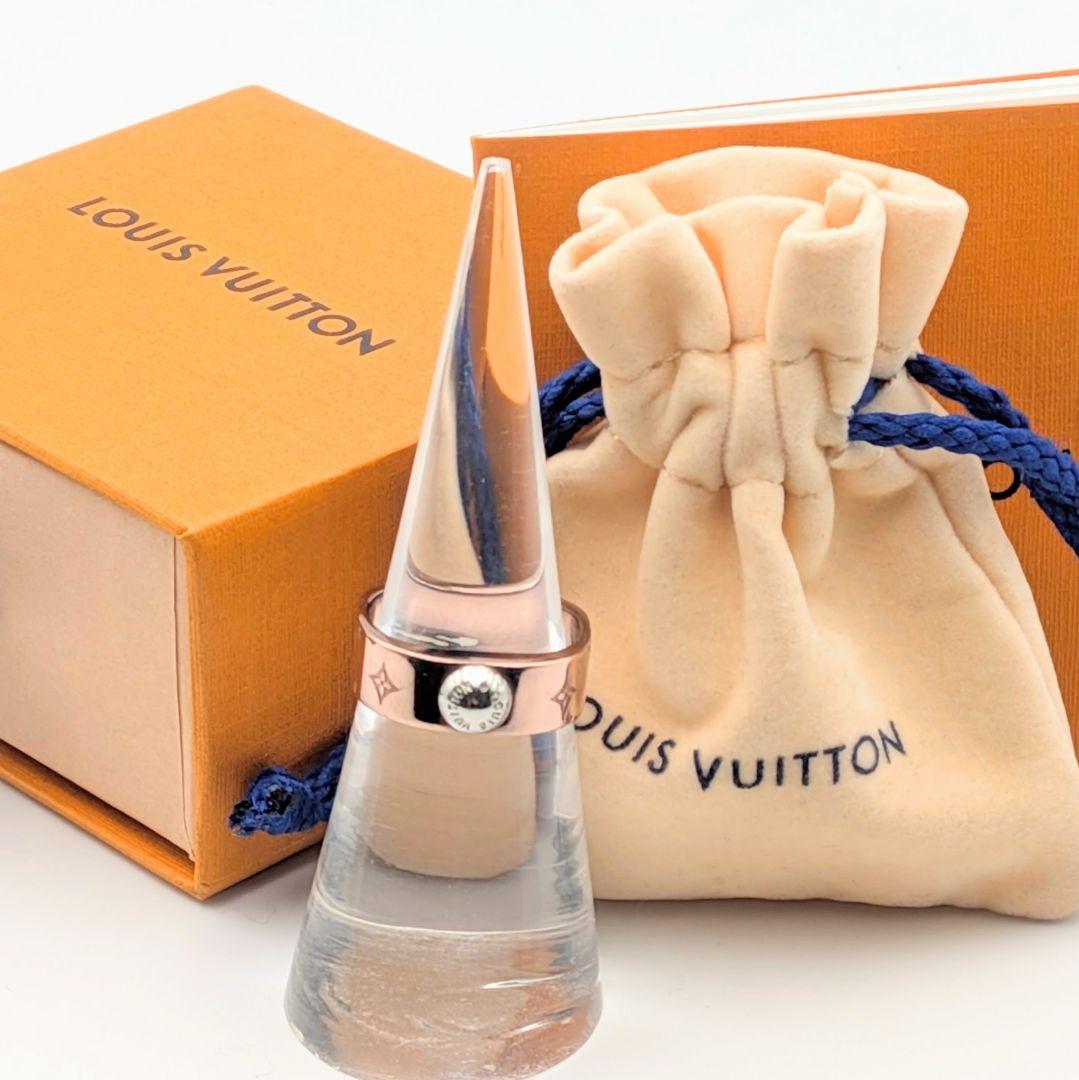 箱なし ルイヴィトン バーグナノグラム リング Sサイズ