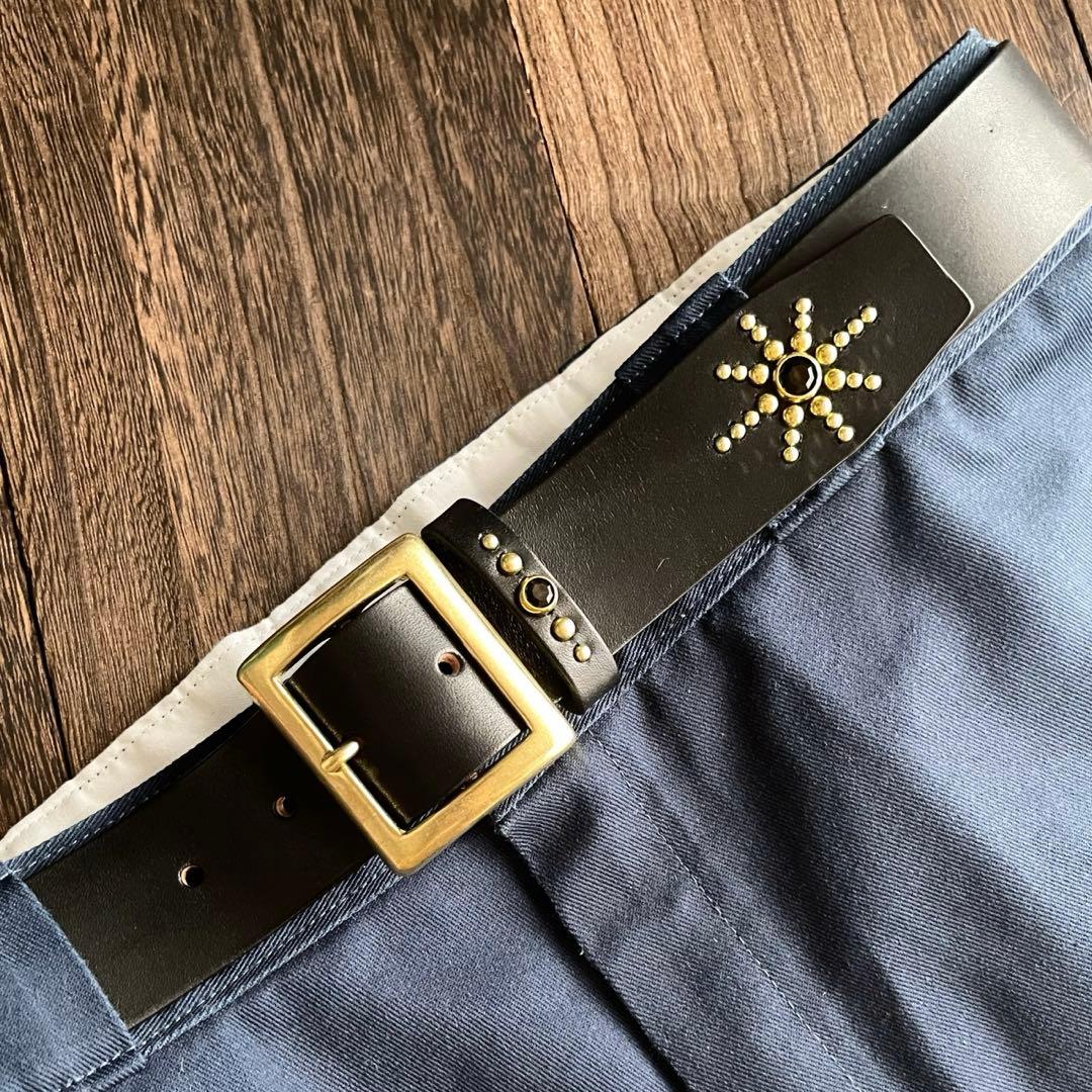 ディッキーズ874専用スタッズベルト　昭南ベンズ　真鍮　HTC CALEE