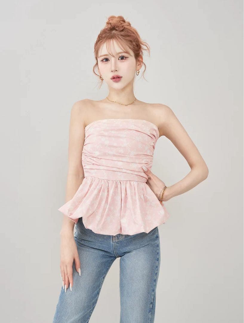 Darich ダーリッチ　フラワーバルーンベアトップ