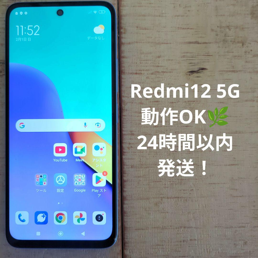 Redmi 12 5G 128GB スカイブルー XIG03 本体 Xiaomi