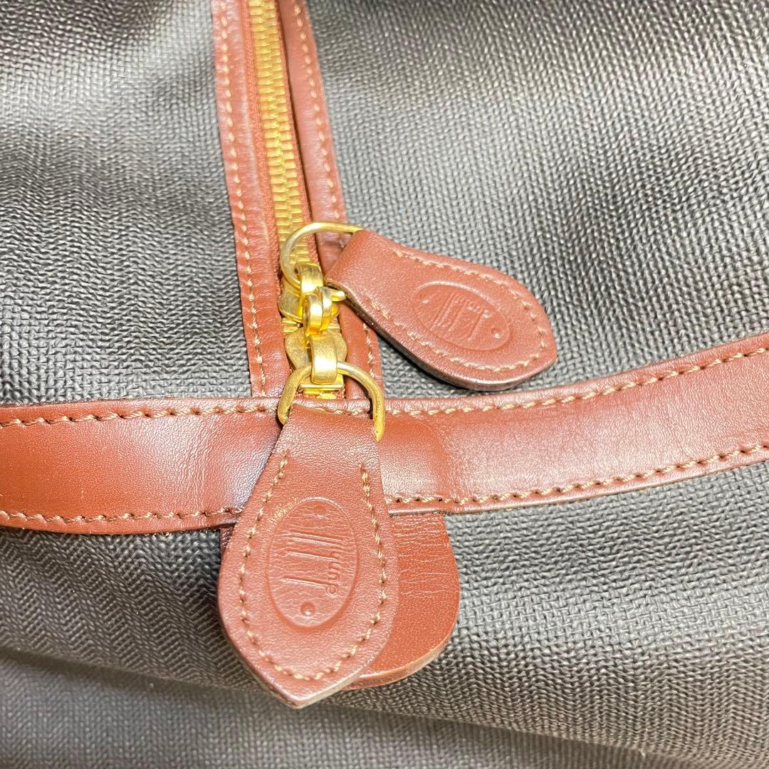 『Dunhill』 ダンヒル ボストンバッグ 旅行用バッグ ブラック ブラウン