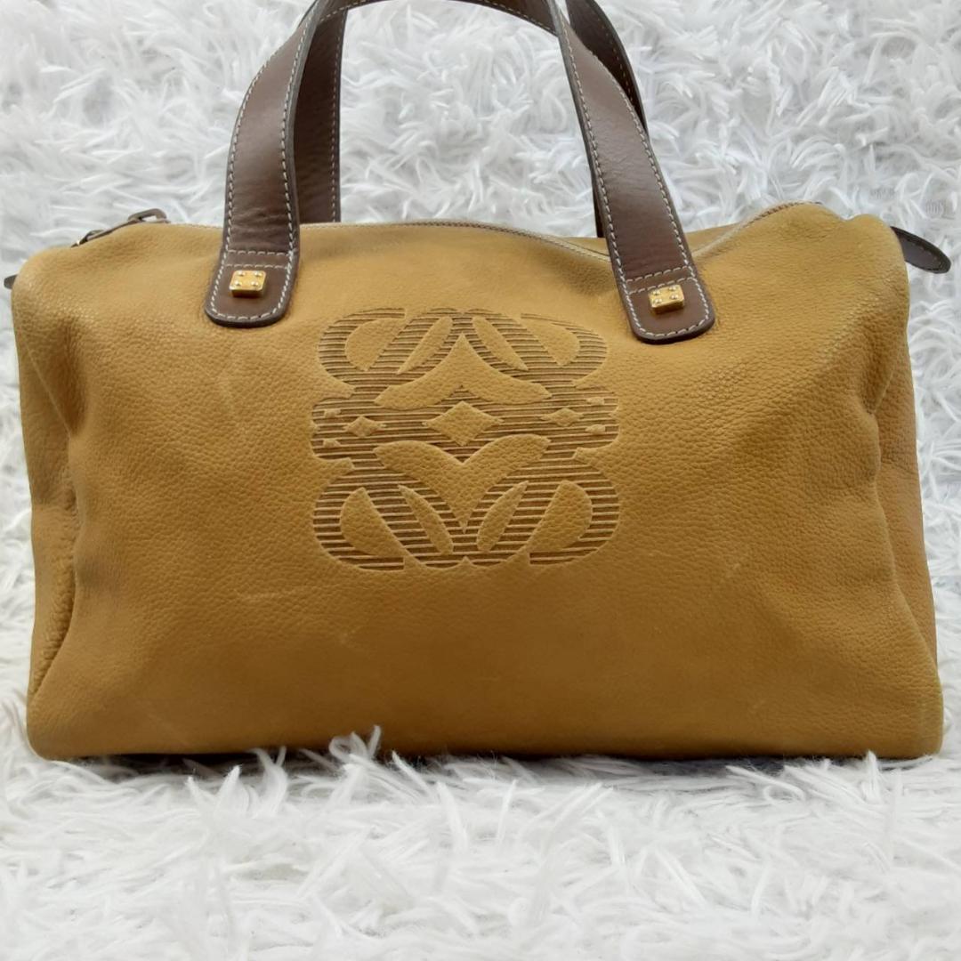 美品◎LOEWE ボストンバッグ アナグラム スペイン製 90s vintage