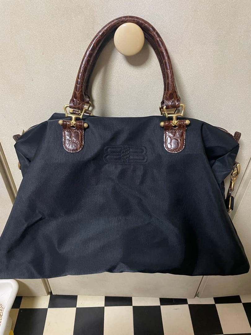 美品BALENCIAGAナイロンボストンバッグ
