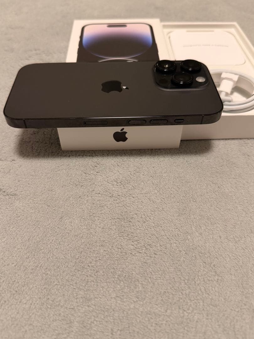 Apple iPhone14pro SpaceBlack 128GB本体コード付