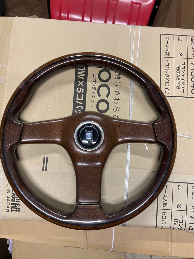 エ*ン様 ナルディ　ウッドハンドル　当時物！