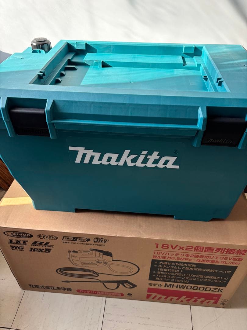 新品未使用マキタ MHW080DZK 36V(18V+18V) 充電式高圧洗浄機