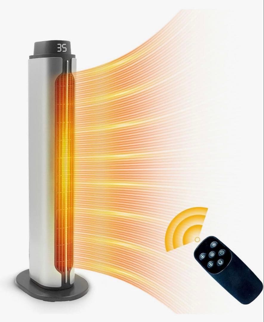 セラミックヒーター 速暖ヒーター【a2秒瞬間加熱 ECO省エネ 冷暖兼用